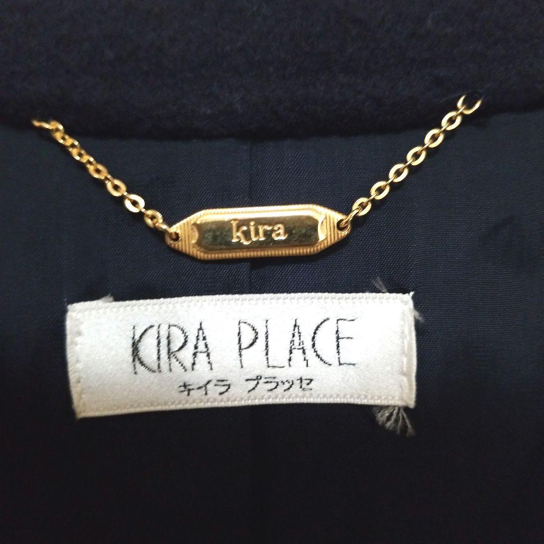 KIRA PLACE カシミヤ100% ロングコート M ネイビー