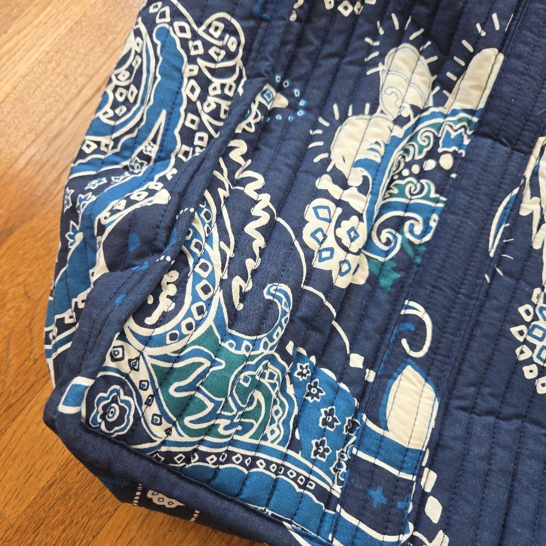 ZARA　ザラ　ペイズリー　キルティング　トートバッグ