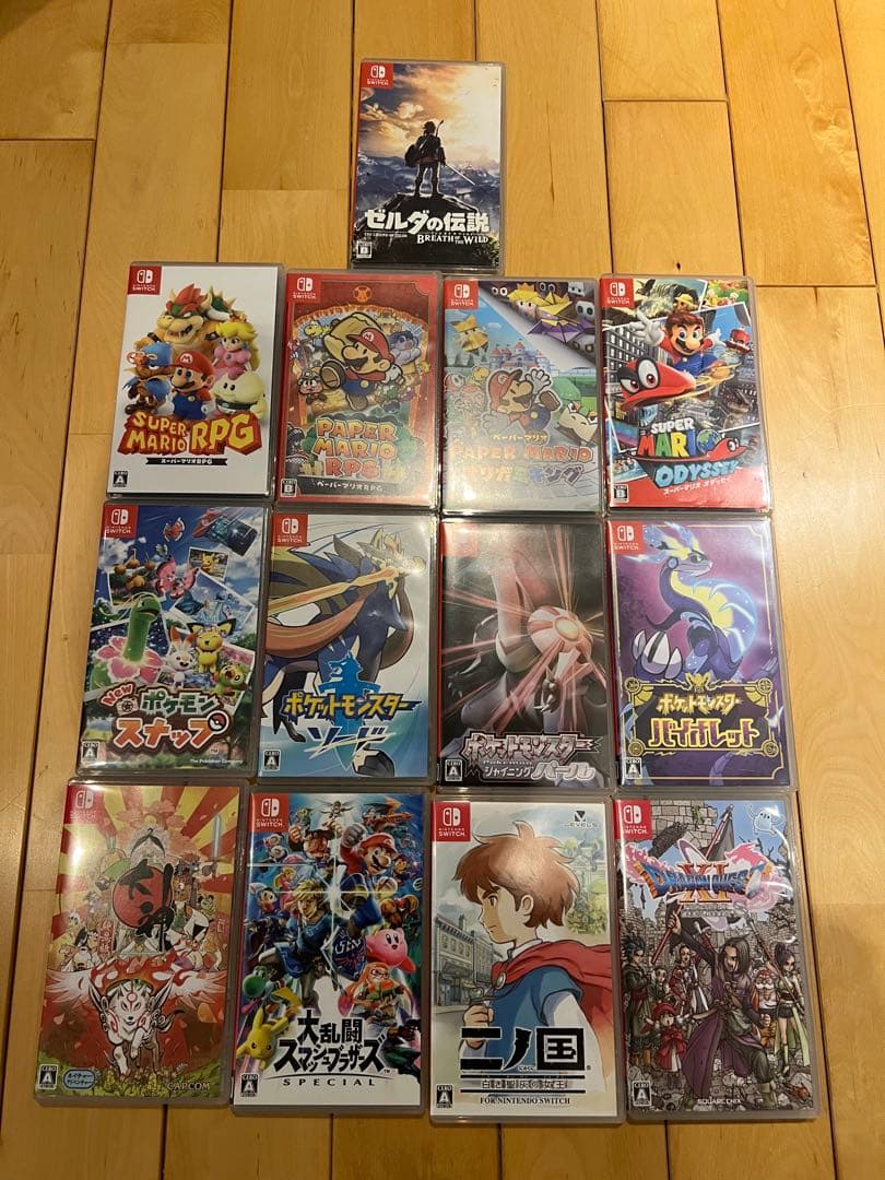 Switch 人気ソフト13本セット ゼルダ/マリオ/ポケモン/ドラクエXI