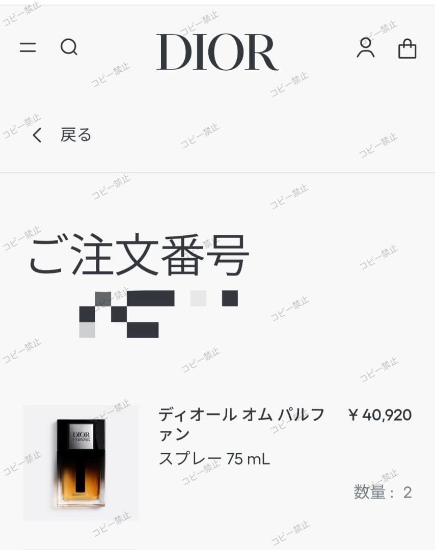 【新品未開封】 ディオール オム パルファン 75ml 国内正規品