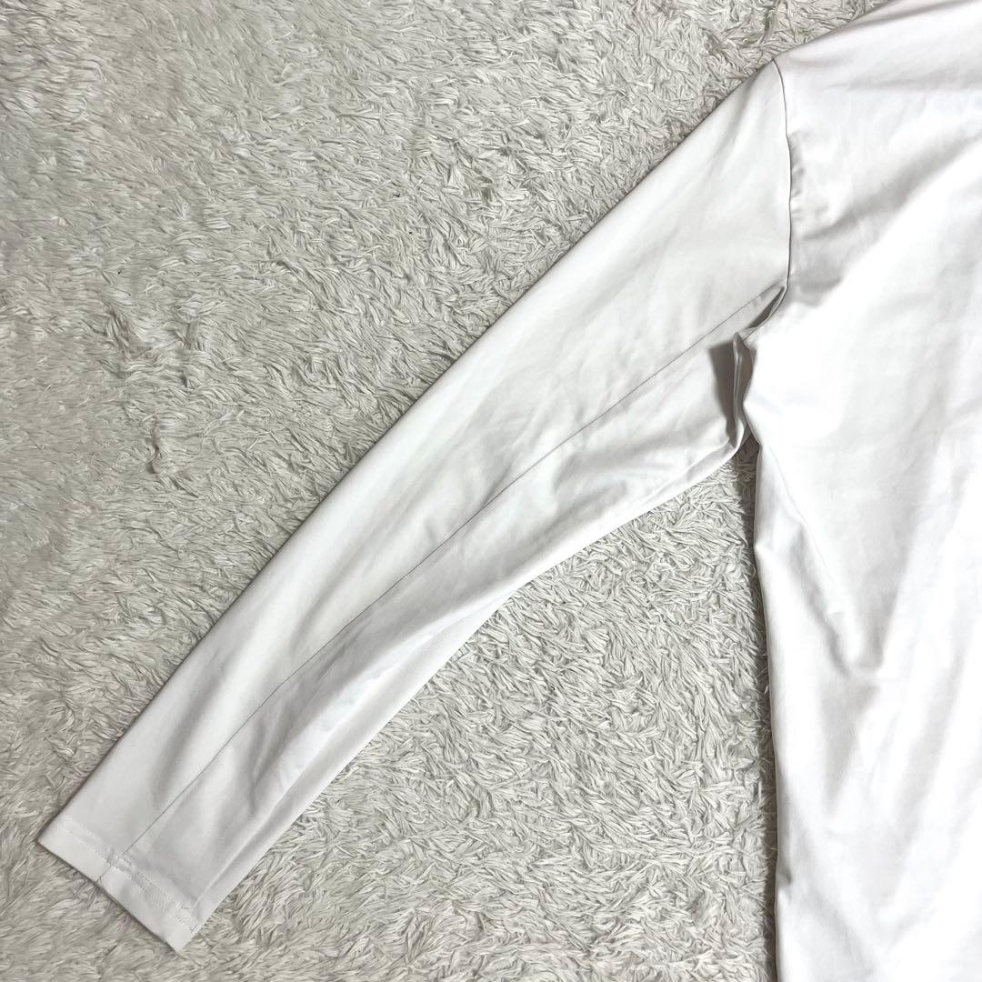 ✨美品✨サイコバニー ゴルフウェア モックネック 長袖 白 胸元ロゴ