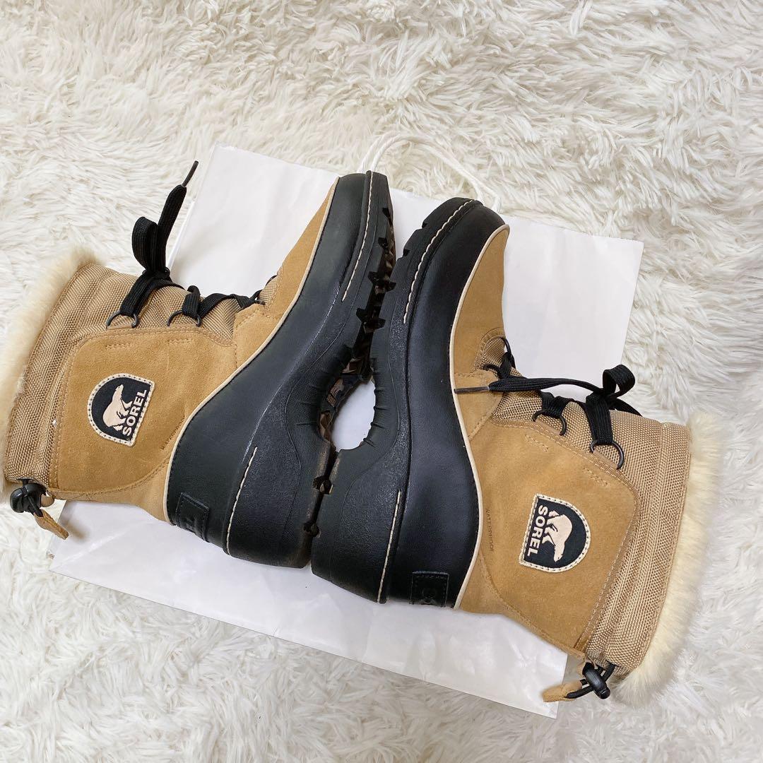 SOREL TIVOLI Ⅲ ソレル スノーブーツ ベージュ 24 ファー 美