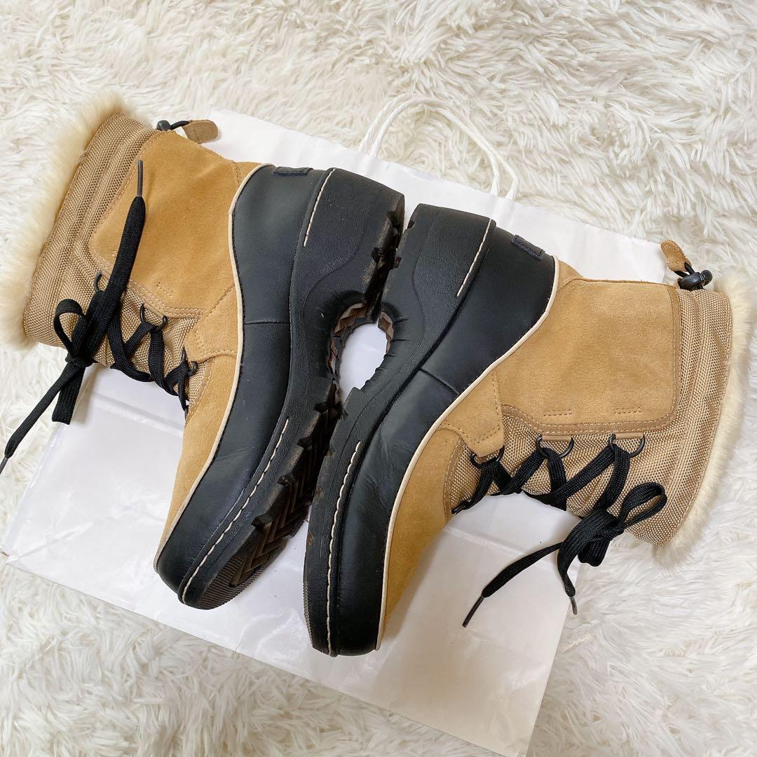 SOREL TIVOLI Ⅲ ソレル スノーブーツ ベージュ 24 ファー 美