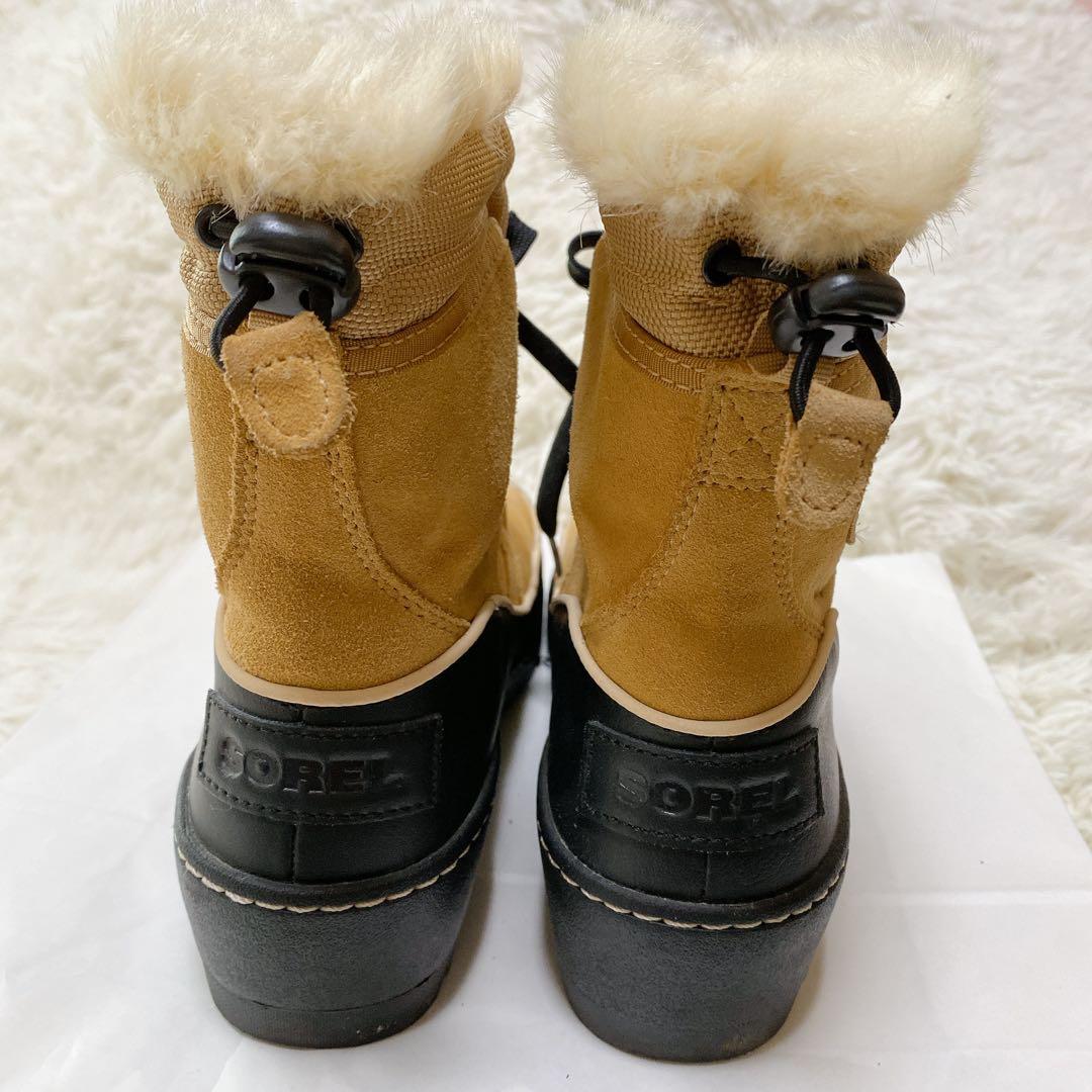 SOREL TIVOLI Ⅲ ソレル スノーブーツ ベージュ 24 ファー 美