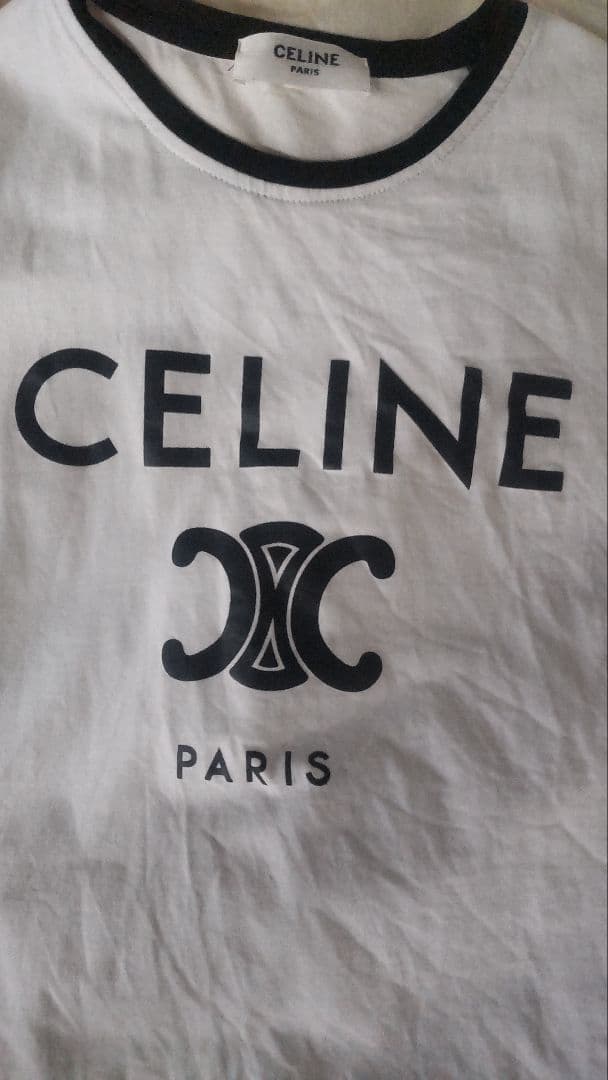 最終価格24時まで！CELINE ロゴ Tシャツ ホワイト