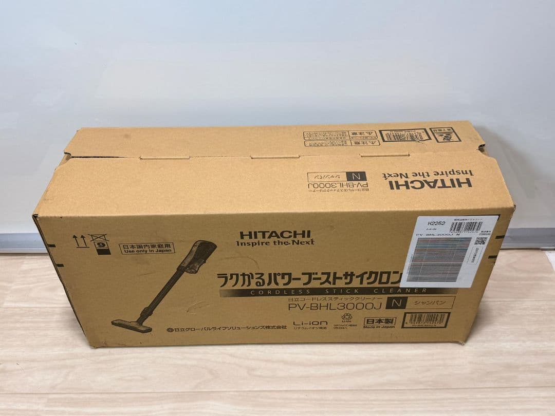 HITACHI コードレススティッククリーナー PV-BHL3000J