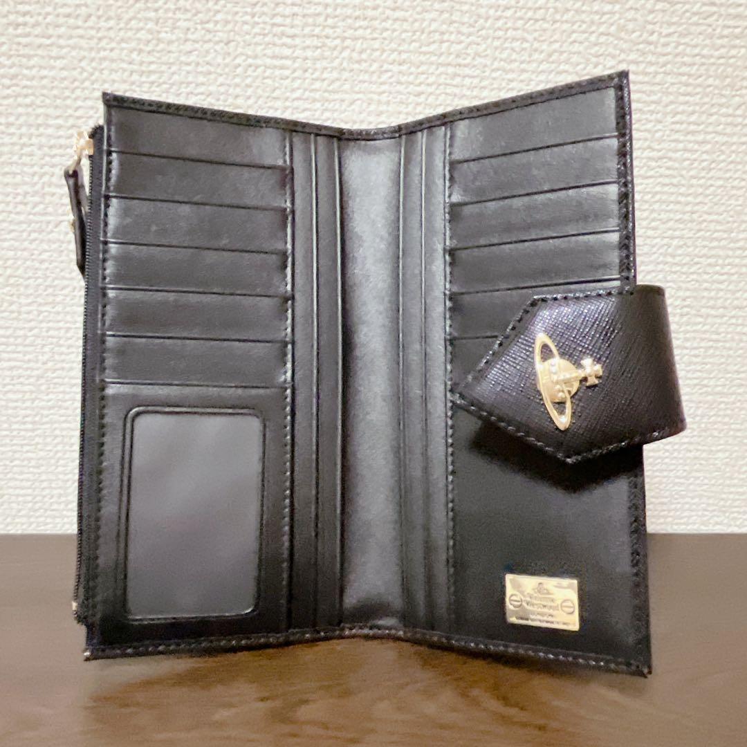 VivienneWestwood 二つ折り財布　長財布　ブラック　フラグメント