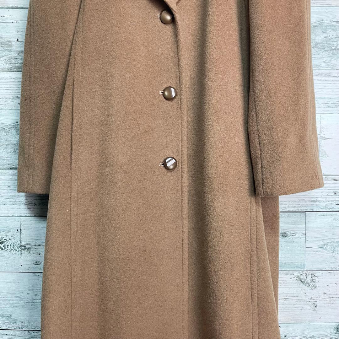 ☆カシミヤ100%☆ドーメル　ロングチェスターコート　11号　キャメル
