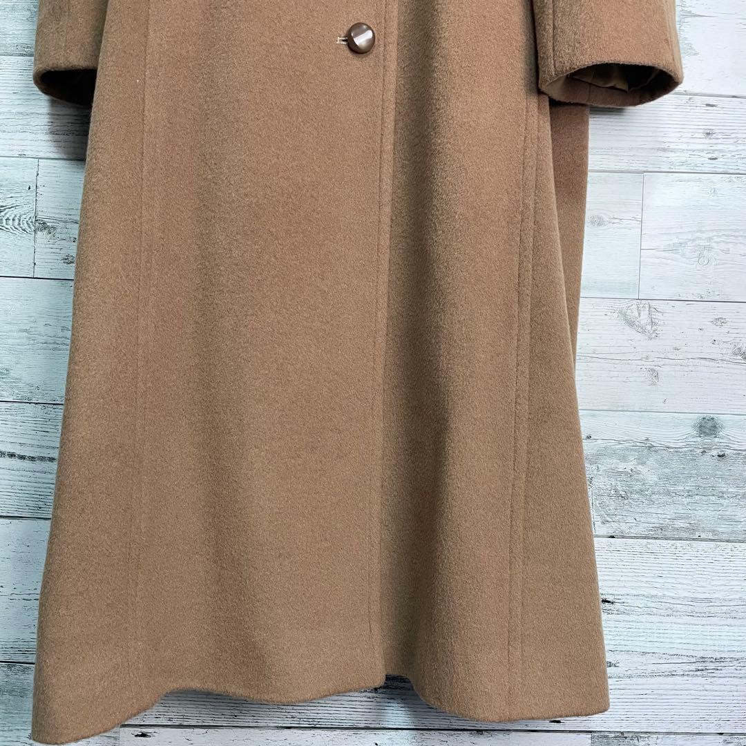 ☆カシミヤ100%☆ドーメル　ロングチェスターコート　11号　キャメル