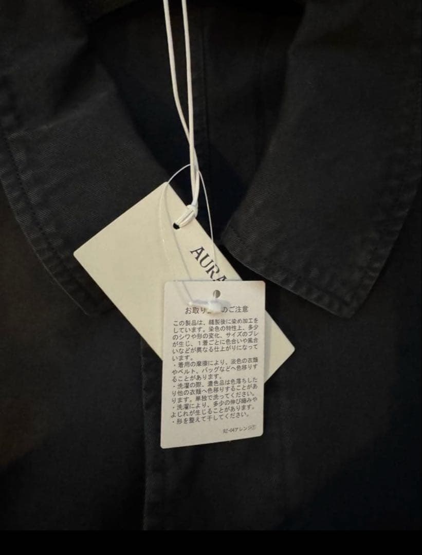 ジャケット・アウター AURALEE 26SS GARMENT DYED FINX CHINO