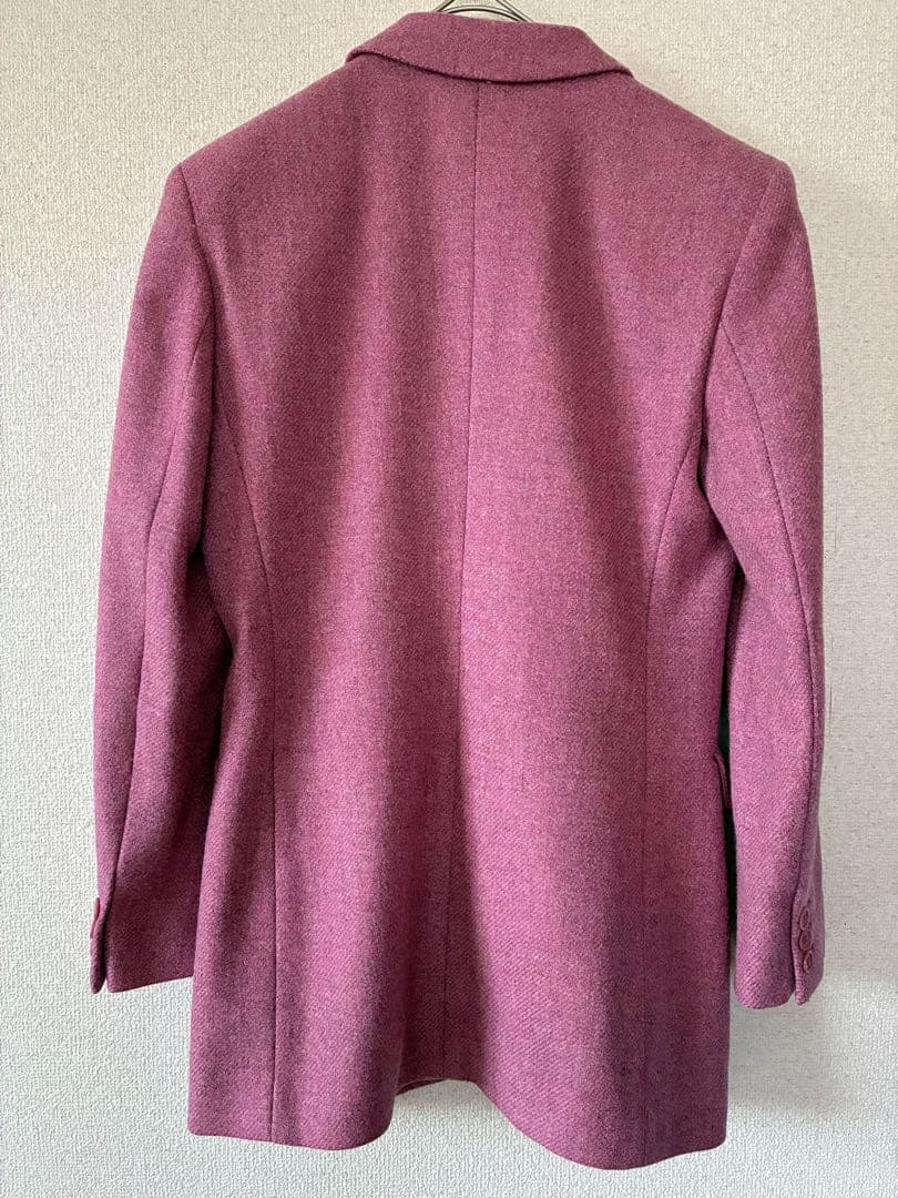 美品　MaxMara バージンウール100%テーラードJKピンク40