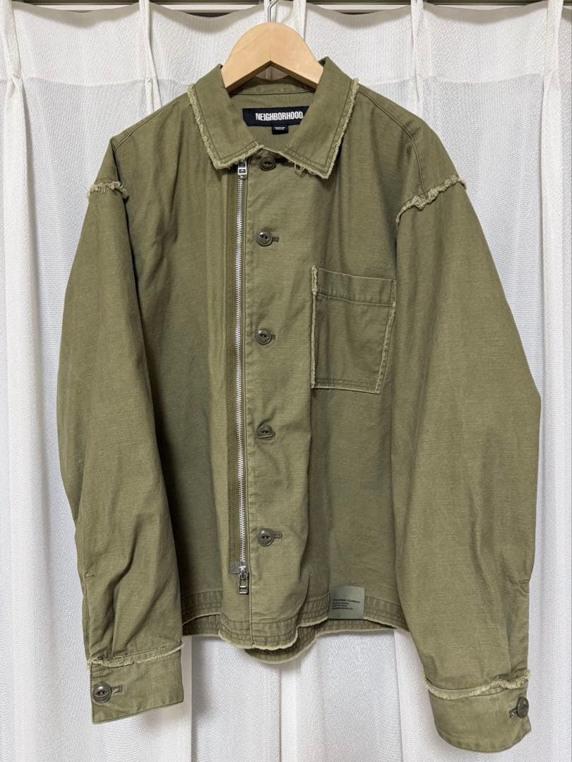 ジャケット・アウター NEIGHBORHOOD UNTRIMMED ZIP SHIRT LS