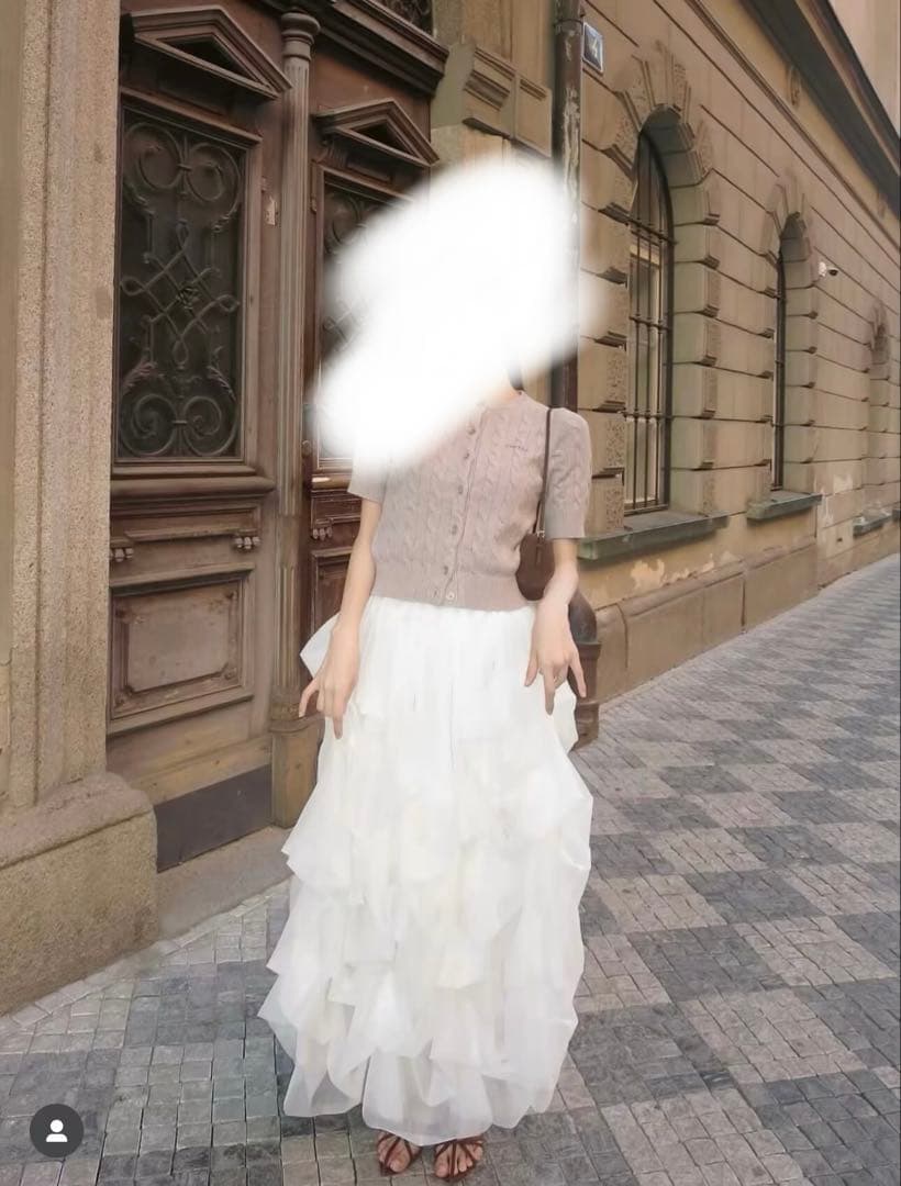 the toe Iris Tulle Skirt Hikaru着用　バレンタイン