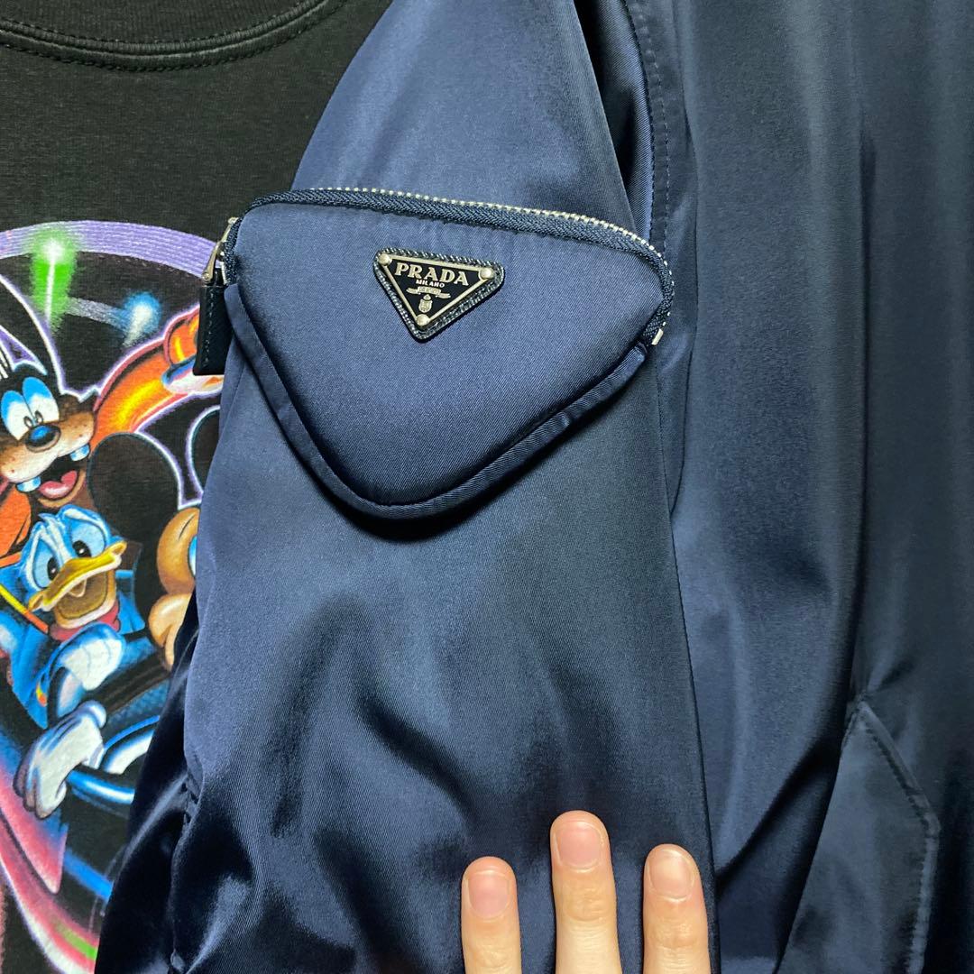 PRADA ネイビー MA-1フライトジャケット