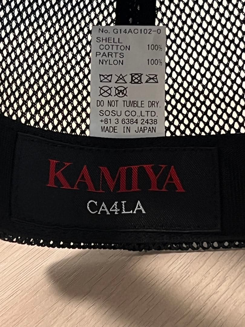 帽子 KAMIYA x CA4LA KMY MESH CAP