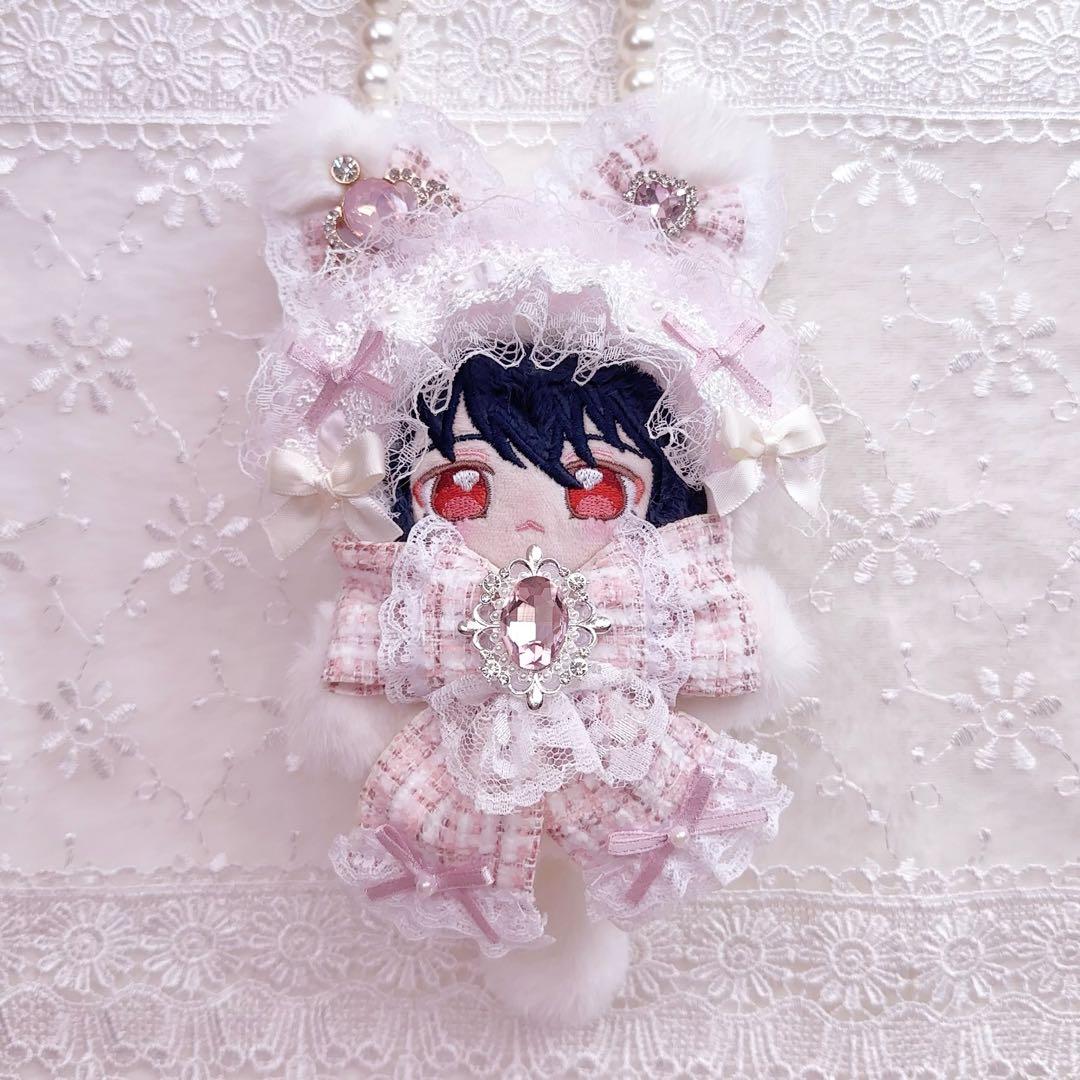 ツイードシリーズ　いつぬい　ぬい服　着ぐるみ　もこもこ　ピンク　ねこ　ロリータ