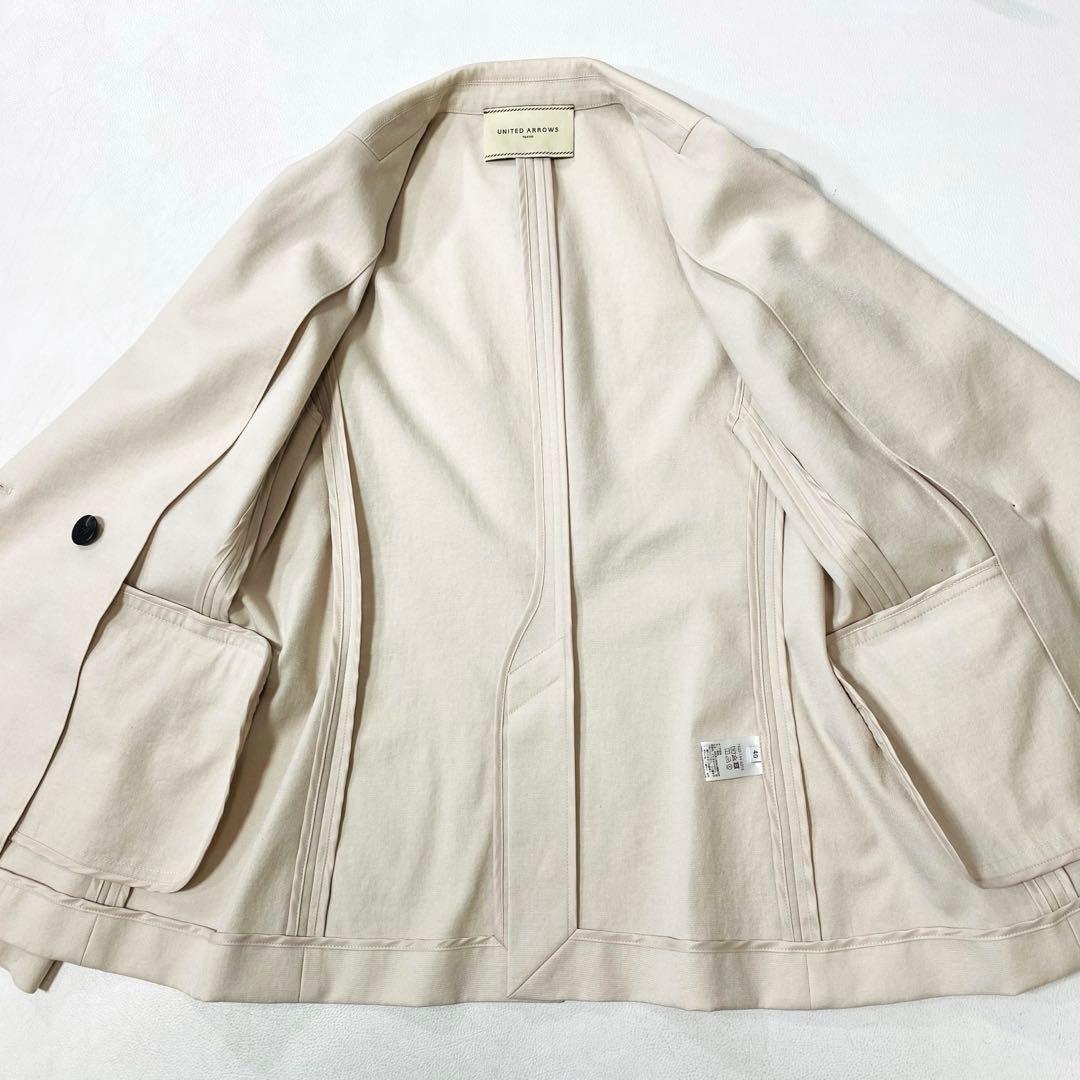 UNITED ARROWS P/C/LI OX 2B テーラードジャケット 麻混