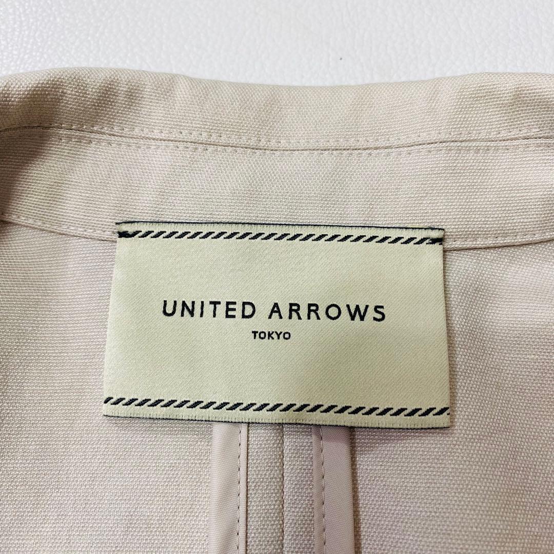UNITED ARROWS P/C/LI OX 2B テーラードジャケット 麻混