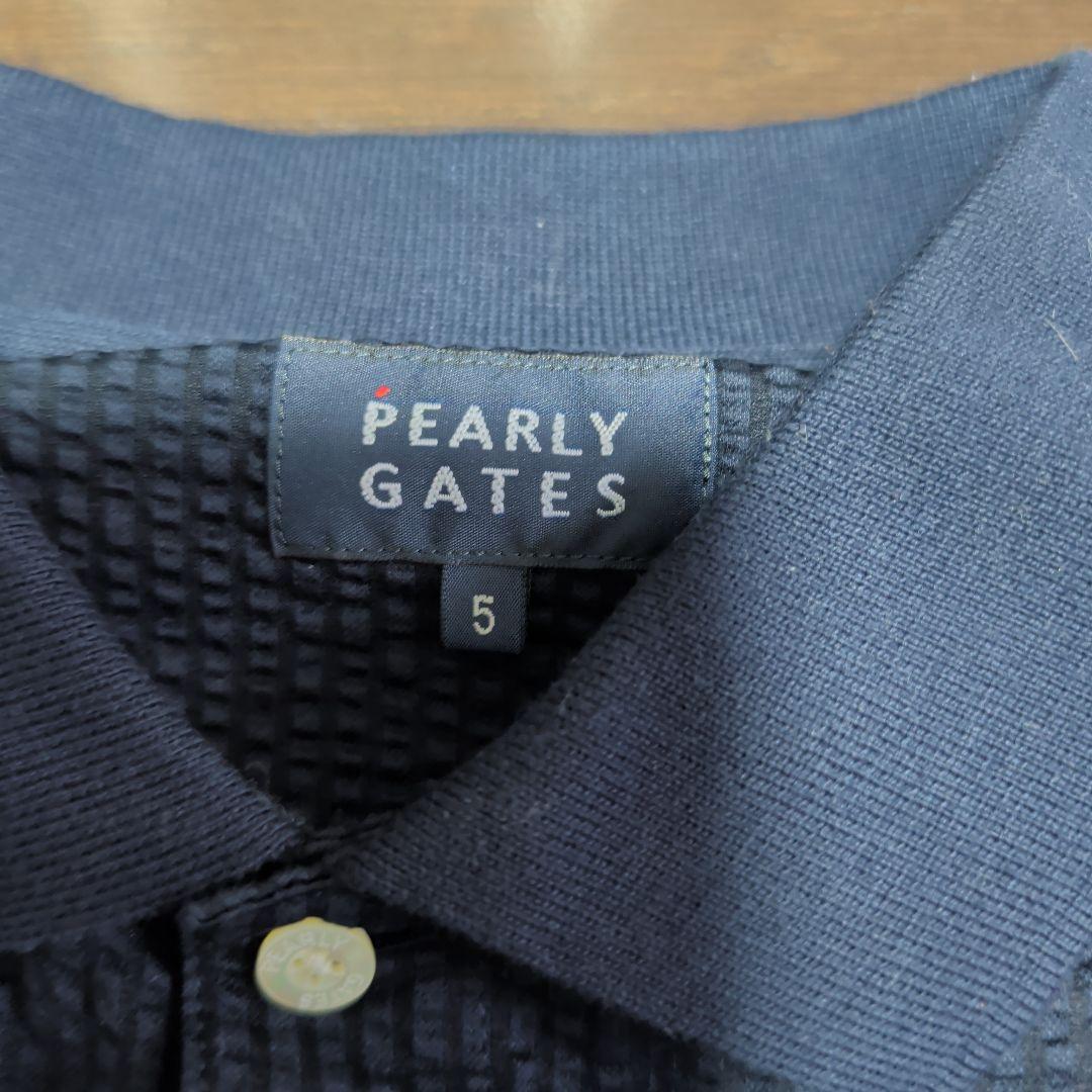 PEARLY GATES ネイビー ポロシャツ サイズ5