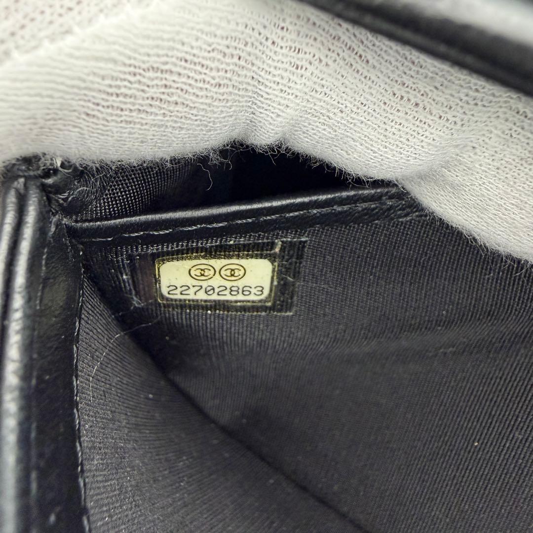 CHANEL シャネル 長財布￼ ボーイシャネル マトラッセ ゴールド金具 美品