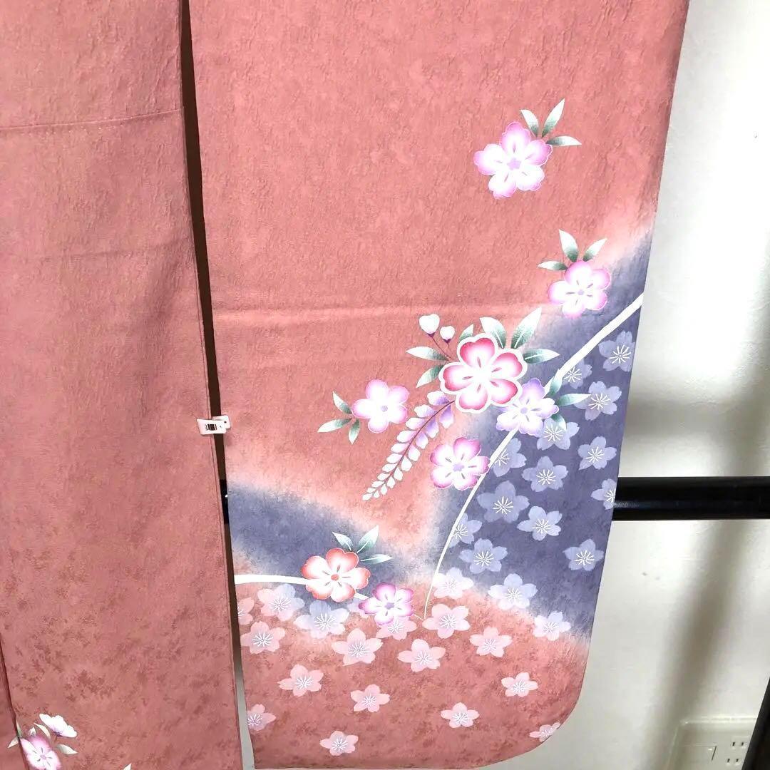 SK-004 振袖 袷 広衿 金狛刺繍 華 蝶