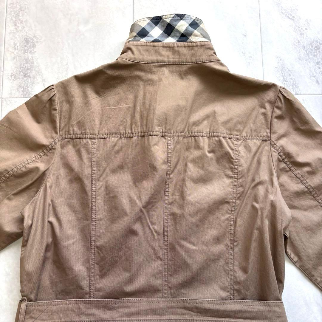 【超希少サイズ】バーバリー ベルテッドワンピース 2XL 羽織り メガチェック