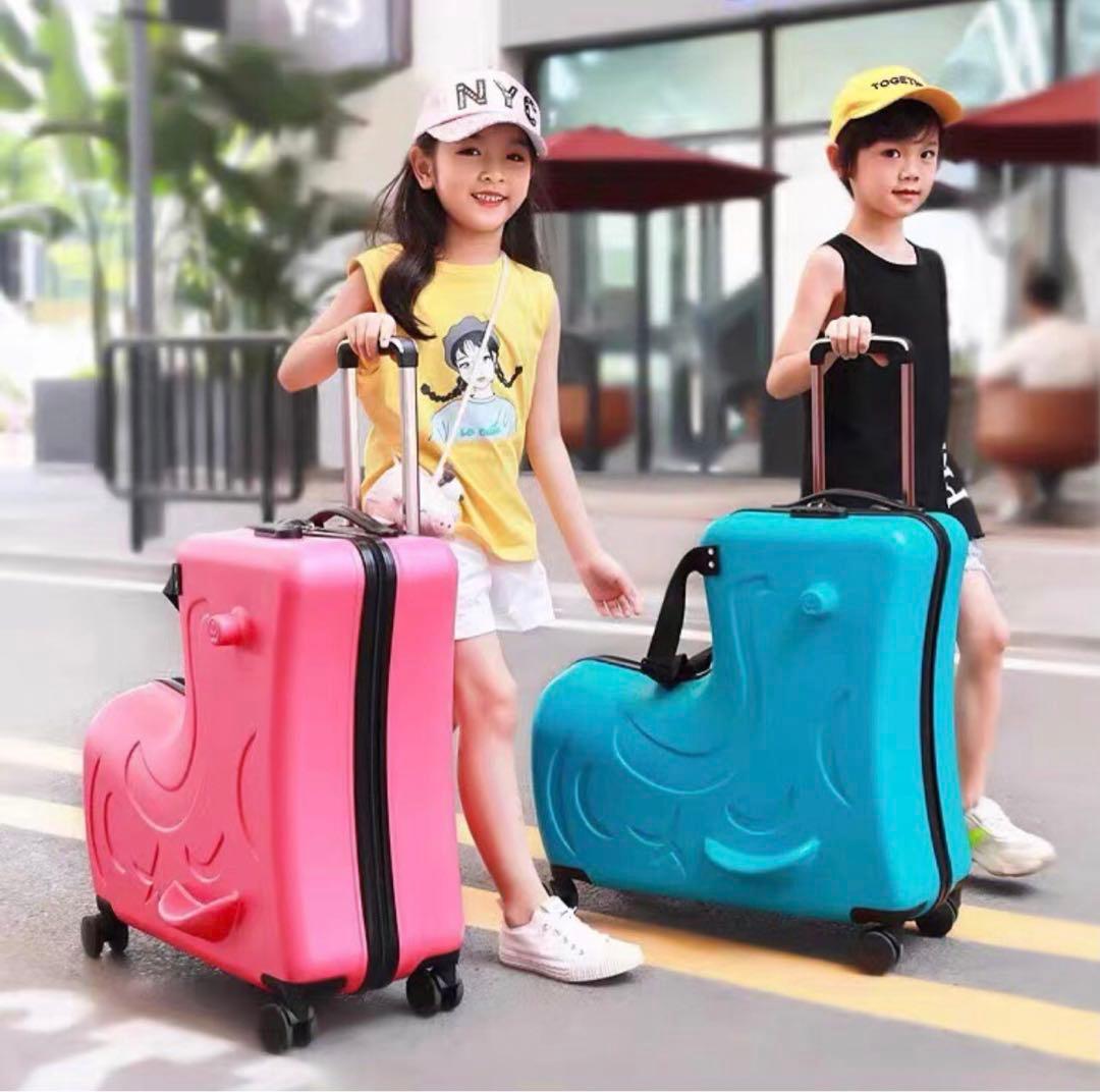 【新品】子供乗れるスーツケース Lサイズ　大容量 24インチ