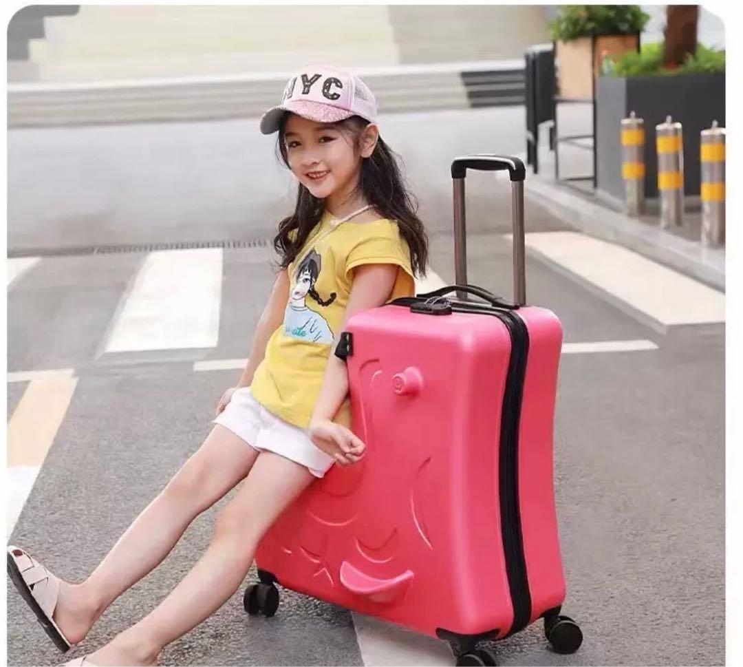 【新品】子供乗れるスーツケース Lサイズ　大容量 24インチ
