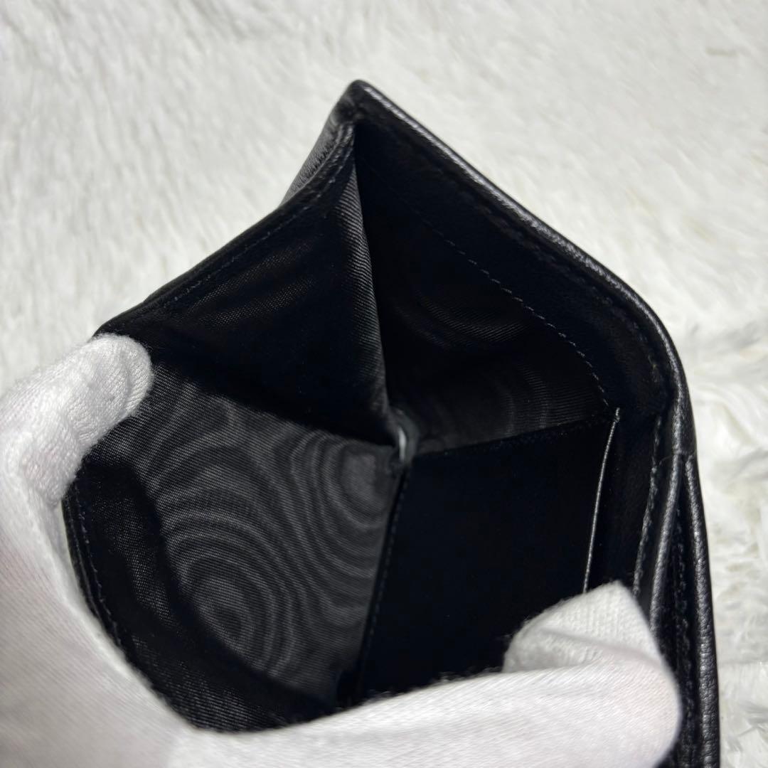 ✨極美品/付属品完備✨ グッチ 三つ折り財布 バンブー マーモント ダイアナ 黒