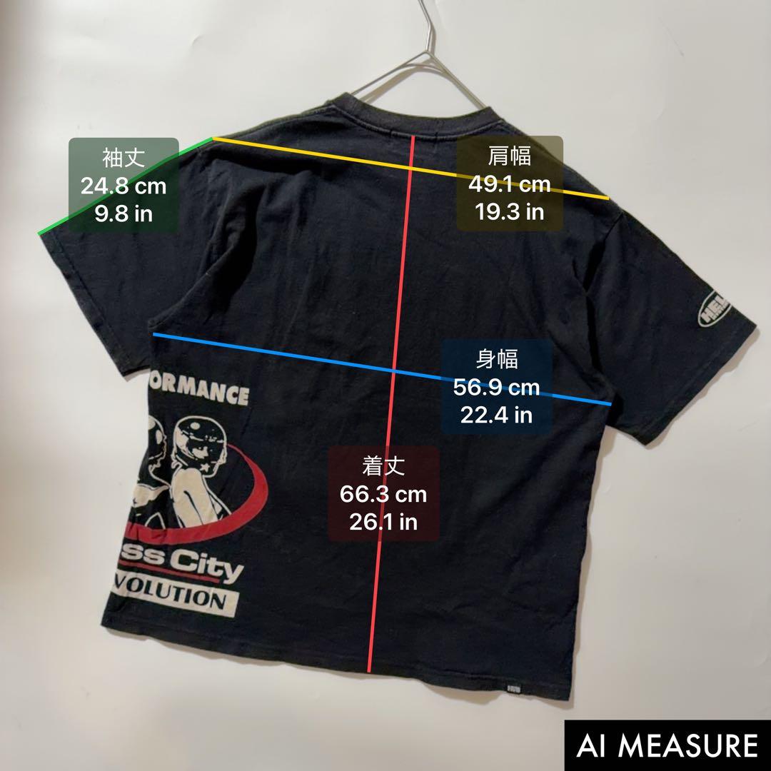 Y2K✨️ヒステリックグラマー ヒスガール プリント 半袖Tシャツ ブラック L