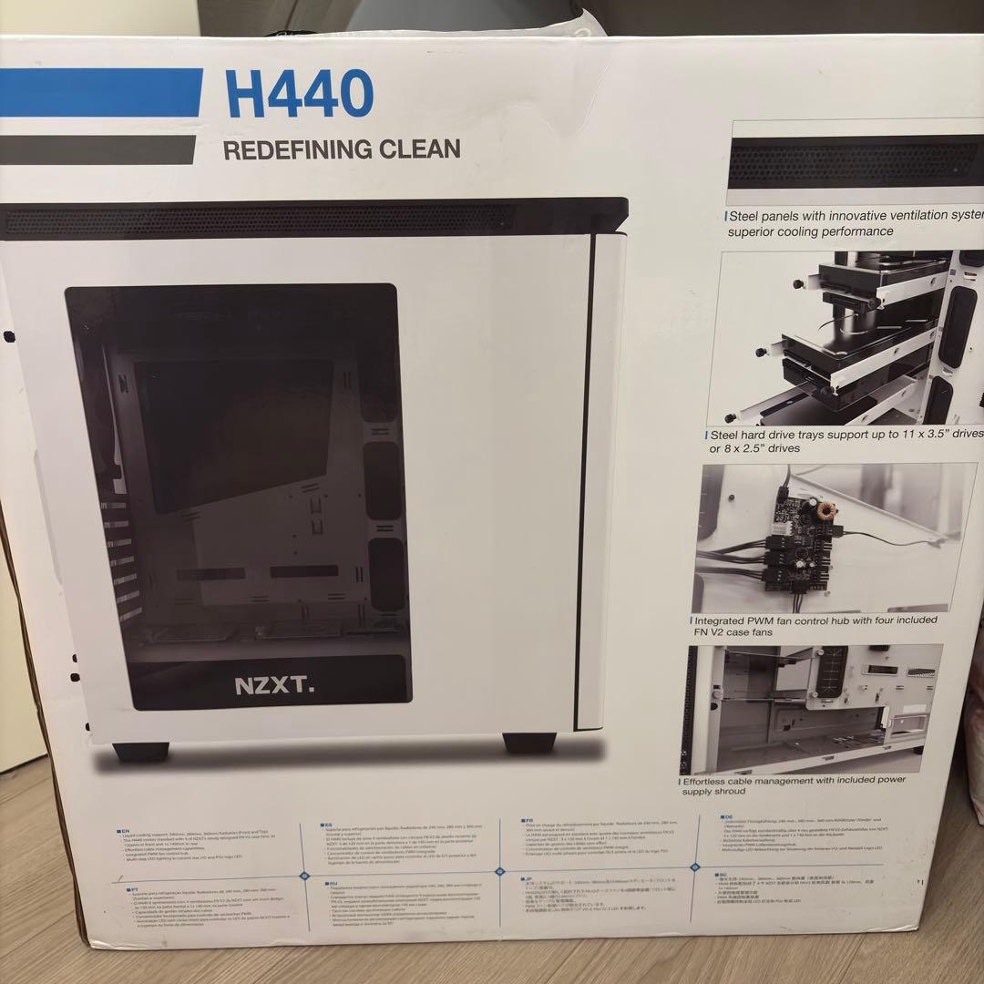 [新品]ミドルタワー PCケース NZXT H440 ホワイト