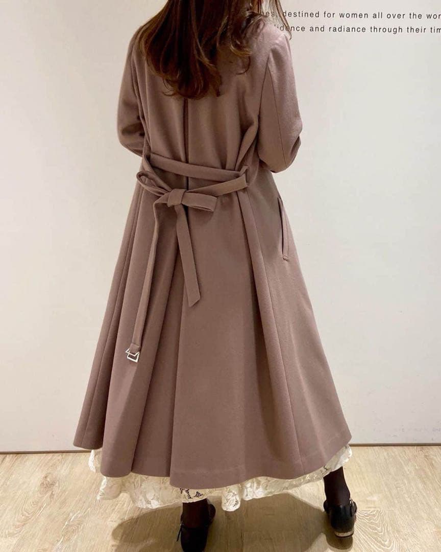 アプワイザーリッシェ✨ベルテッドロングコート　モカ　Mサイズ　泉里香