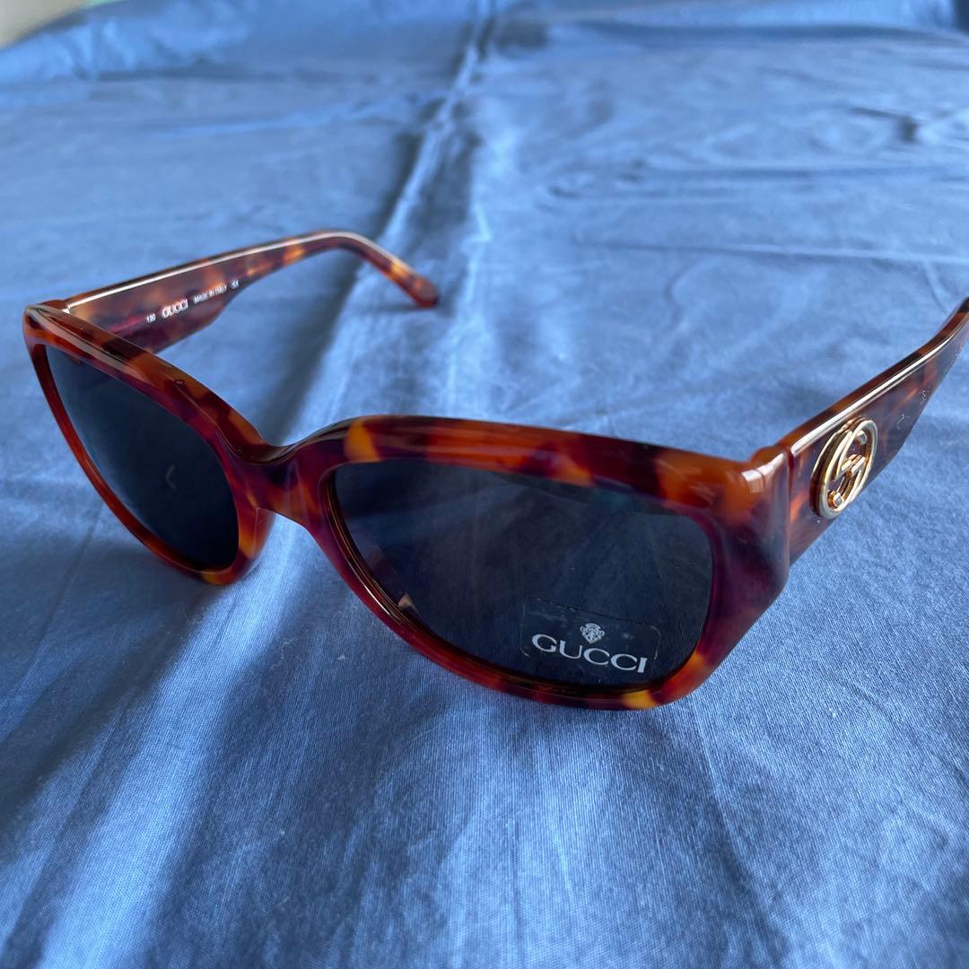 GUCCI べっ甲柄 キャットアイ サングラス レンズ新品