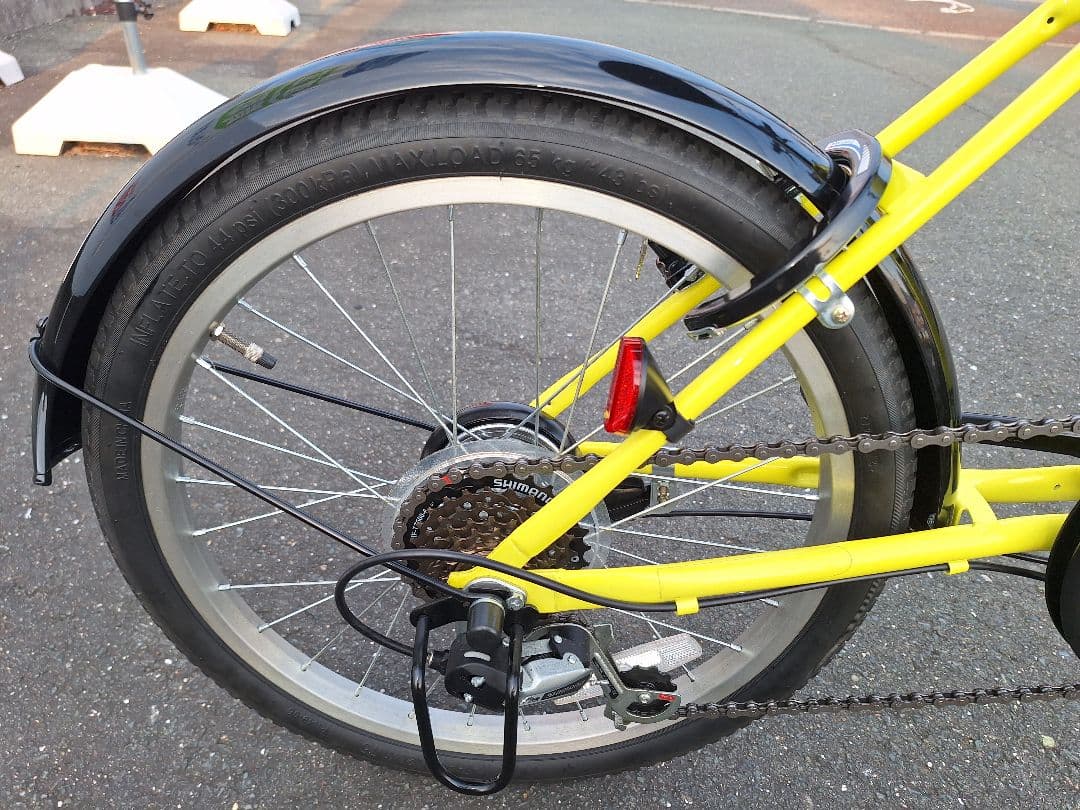 蒼*狼様 折りたたみ式自転車20インチ イエロー (黄色)引き取り限定(愛知県内