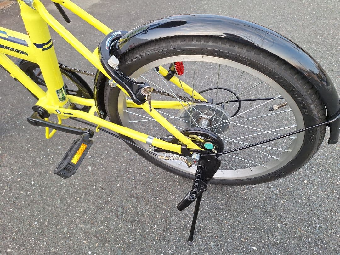 蒼*狼様 折りたたみ式自転車20インチ イエロー (黄色)引き取り限定(愛知県内