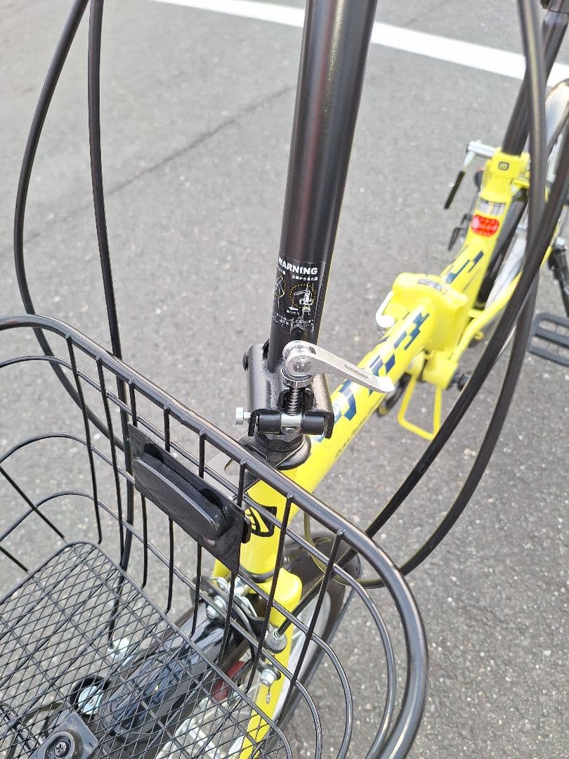 蒼*狼様 折りたたみ式自転車20インチ イエロー (黄色)引き取り限定(愛知県内