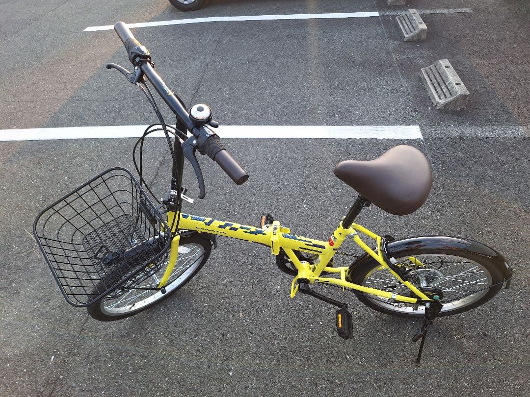 蒼*狼様 折りたたみ式自転車20インチ イエロー (黄色)引き取り限定(愛知県内