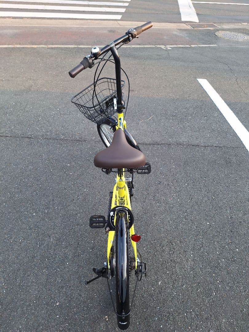 蒼*狼様 折りたたみ式自転車20インチ イエロー (黄色)引き取り限定(愛知県内