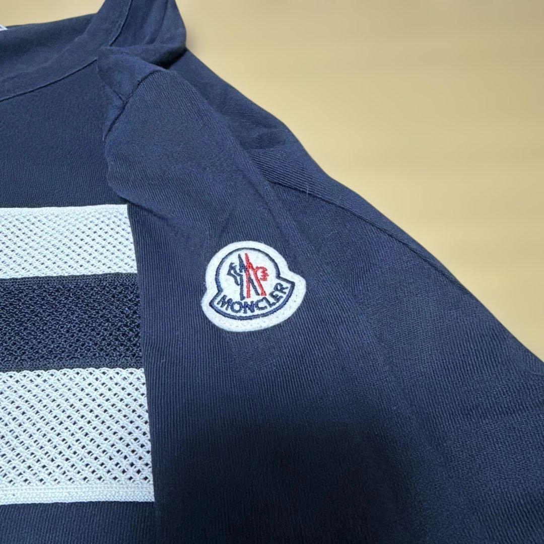 MONCLER ネイビー ストライプ Tシャツ