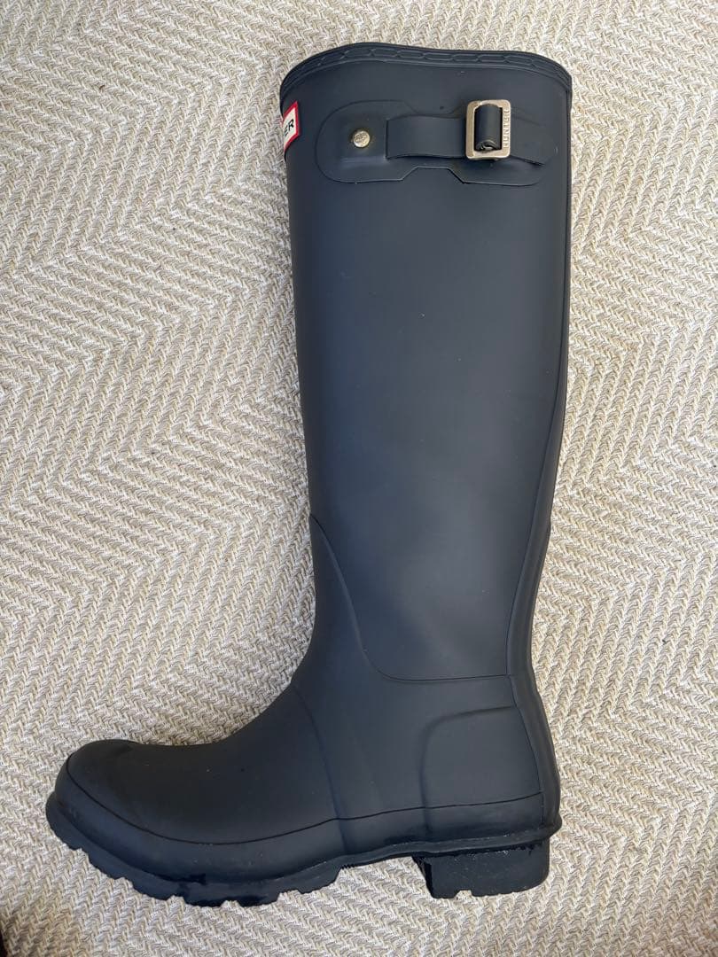 最終お値下げ＊HUNTER レインブーツ　長靴　ダークスレート