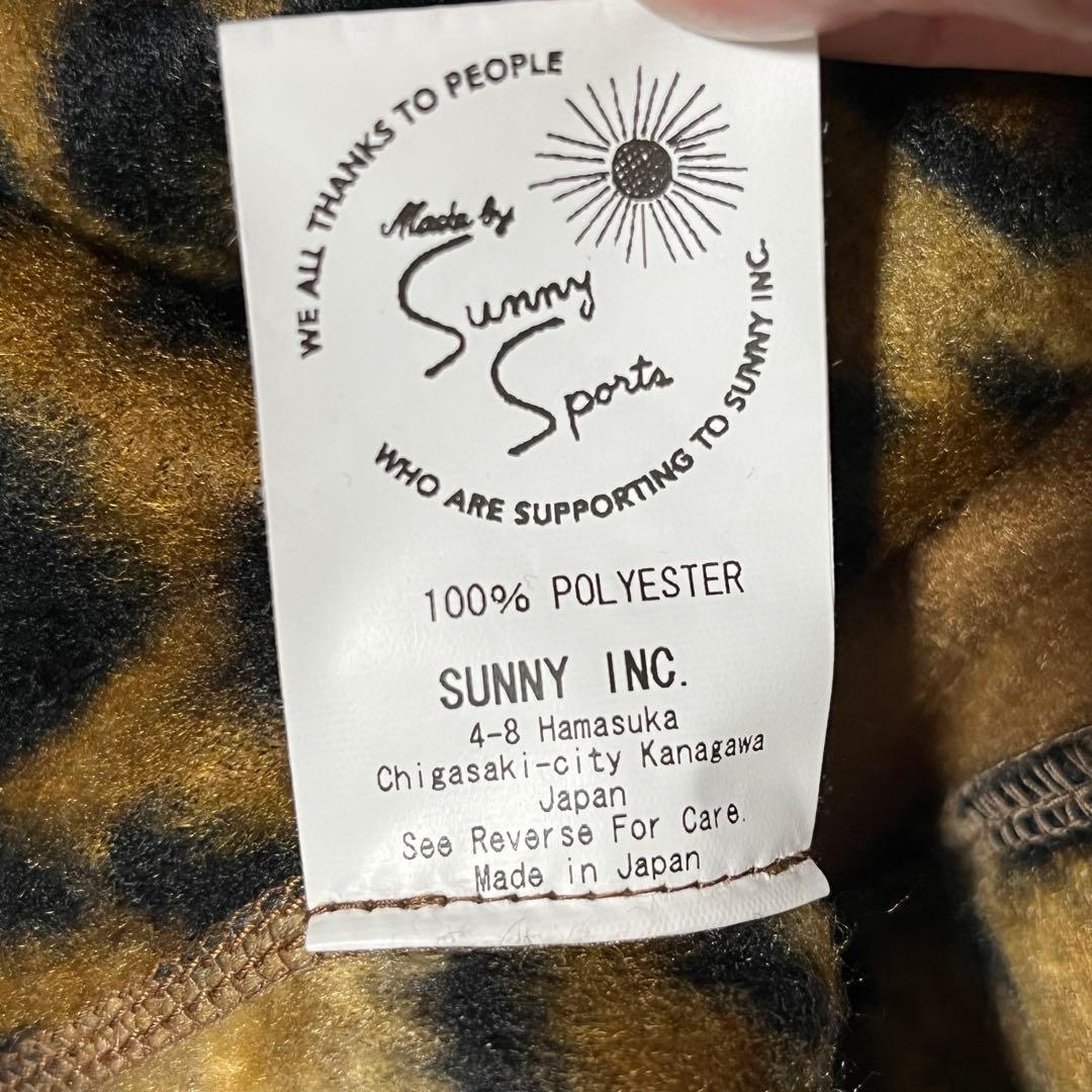 美品★サニースポーツ SUNNY SPORTS USA製 フリースベスト 茶 M