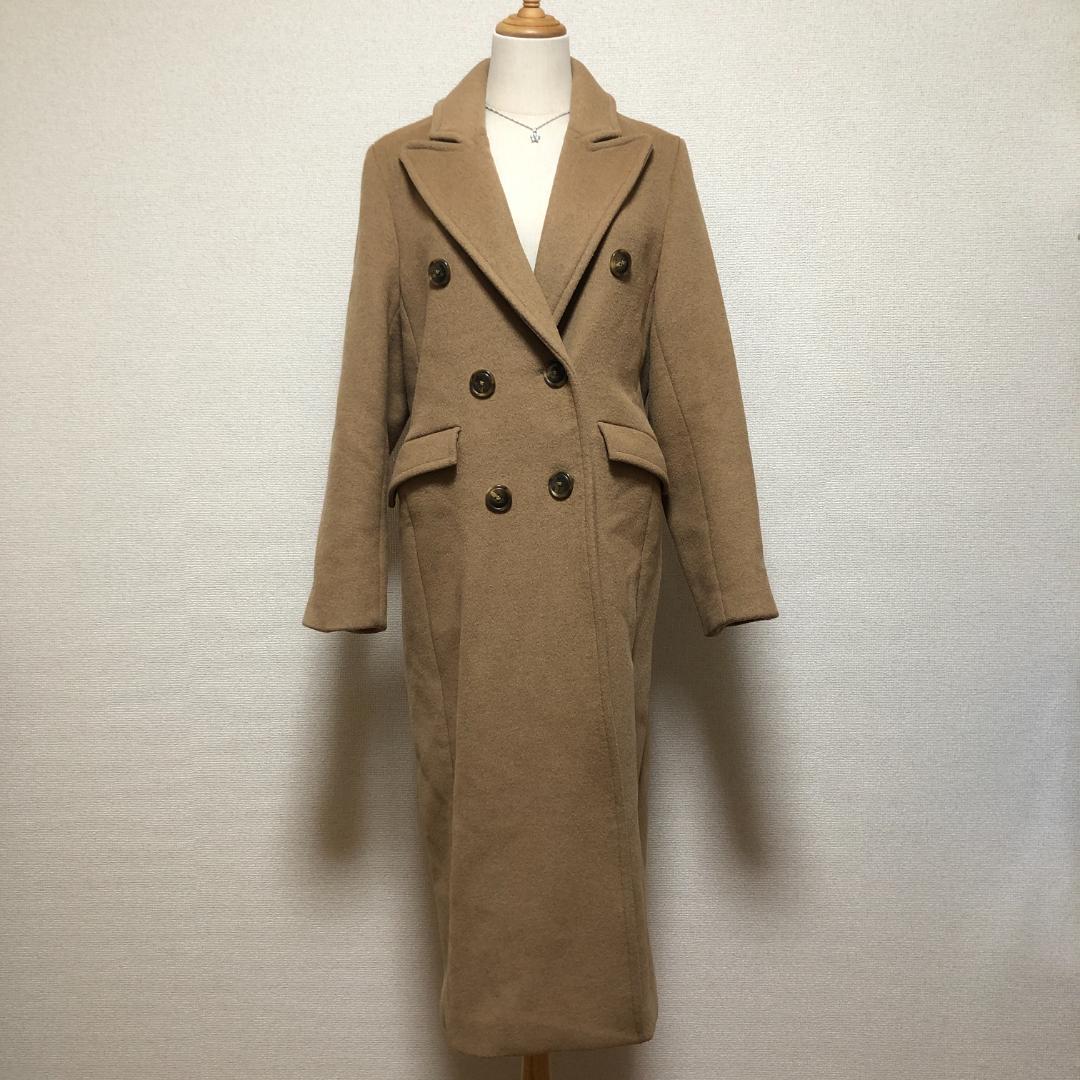 【美品】 LIBJOIE リブジョア ロングコート S キャメル レディース