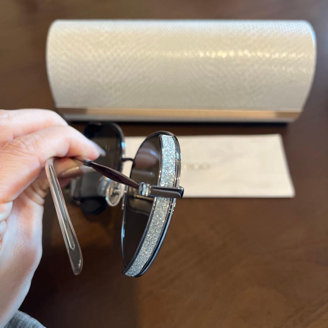 JIMMY CHOO ラウンドサングラス グレー