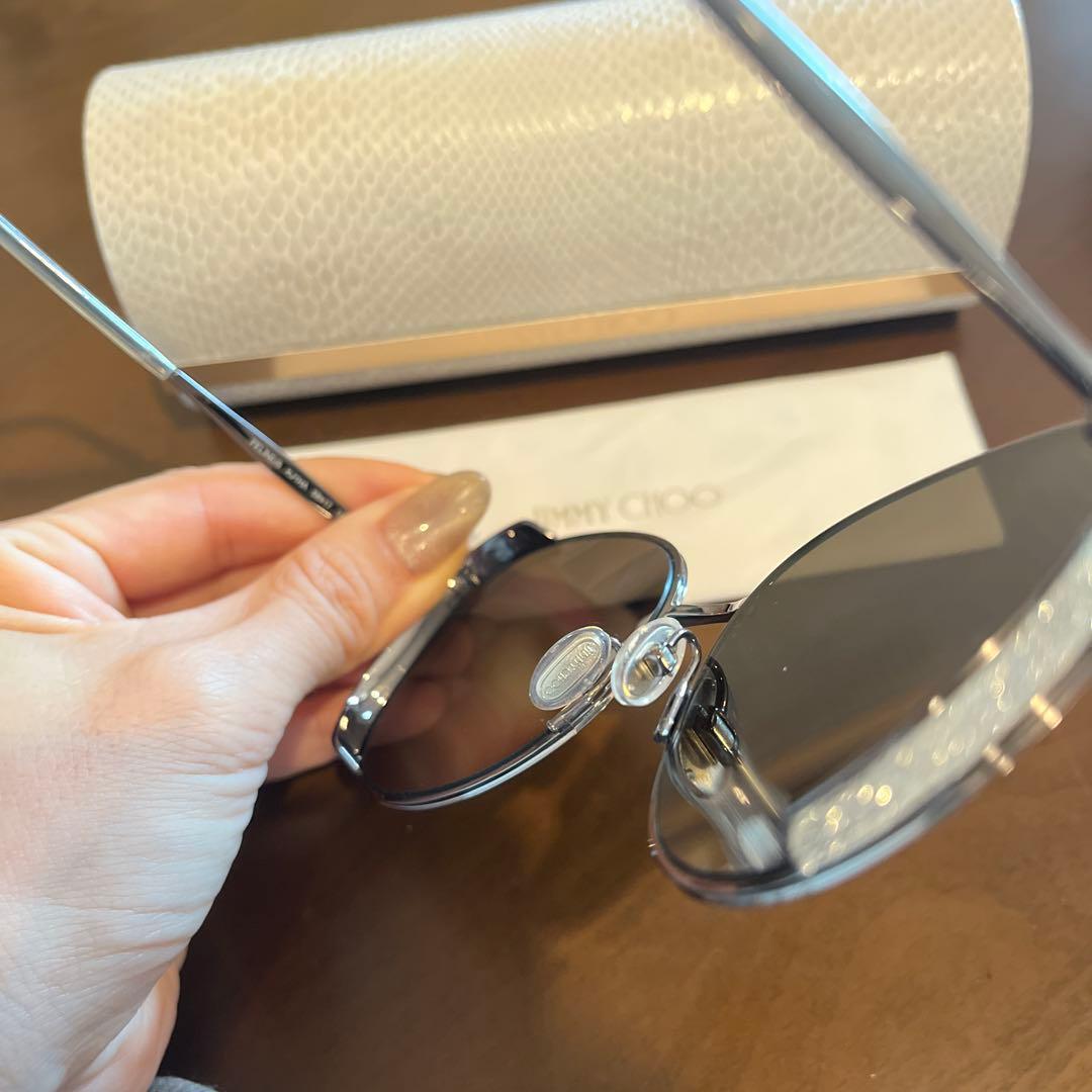 JIMMY CHOO ラウンドサングラス グレー