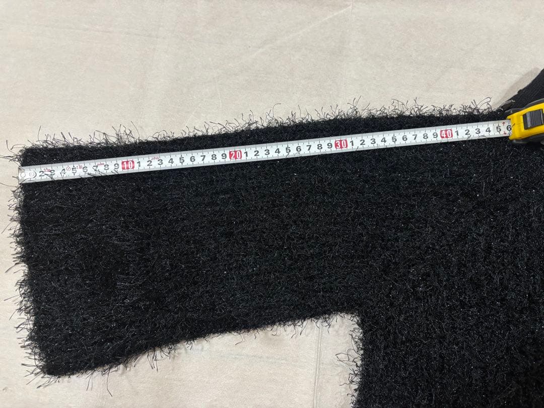 アルベロベロ　オレボレブラ　七分丈厚めカーディガン　黒色　未使用