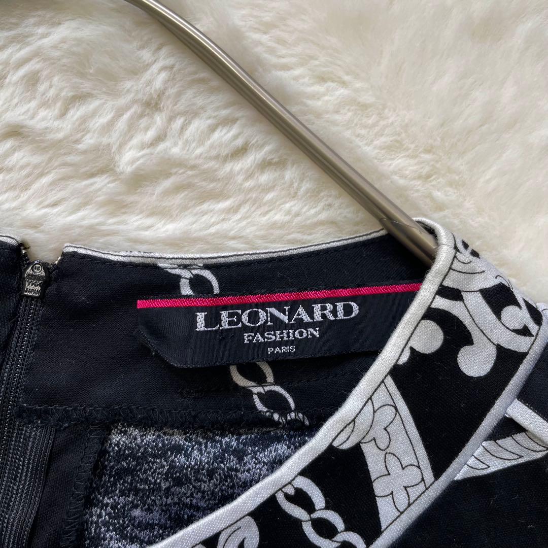 LEONARD フラワー柄 Tシャツ L ブラック