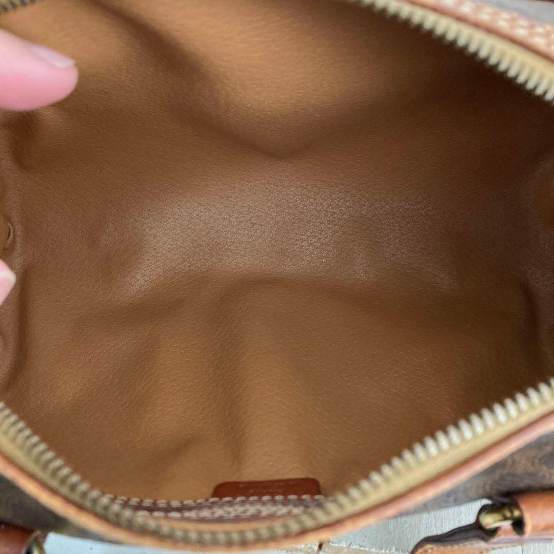 Celine セリーヌ ハンドバッグ 筒形 マカダム柄