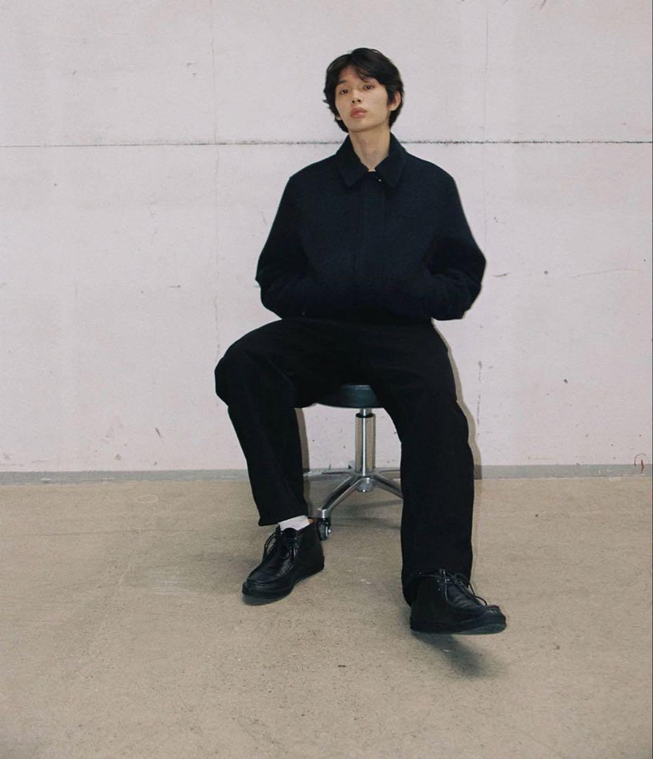 OHOTORO Mannish Wool Blouson ネイビー M