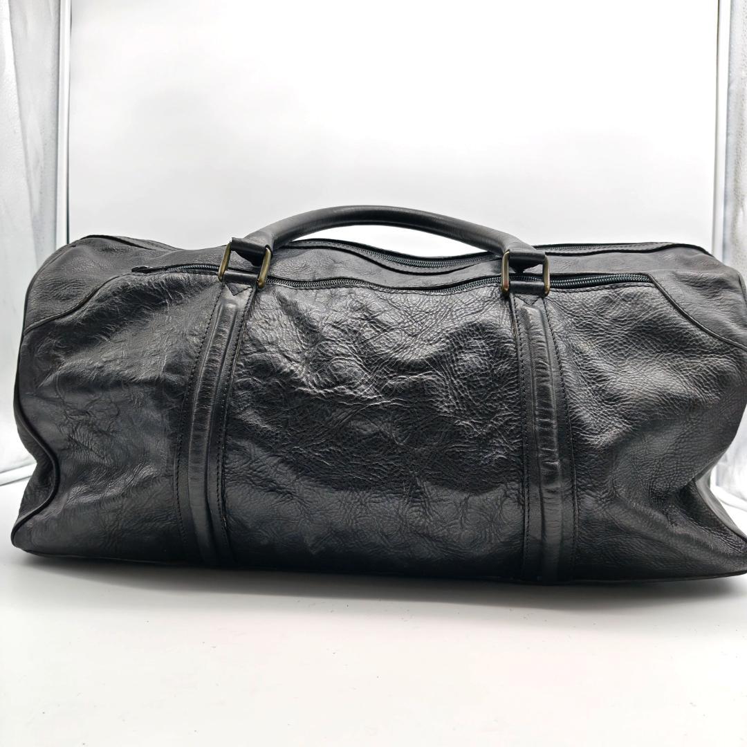 BALLY ボストンバッグ 2way オールレザー ブラック 大容量 本革