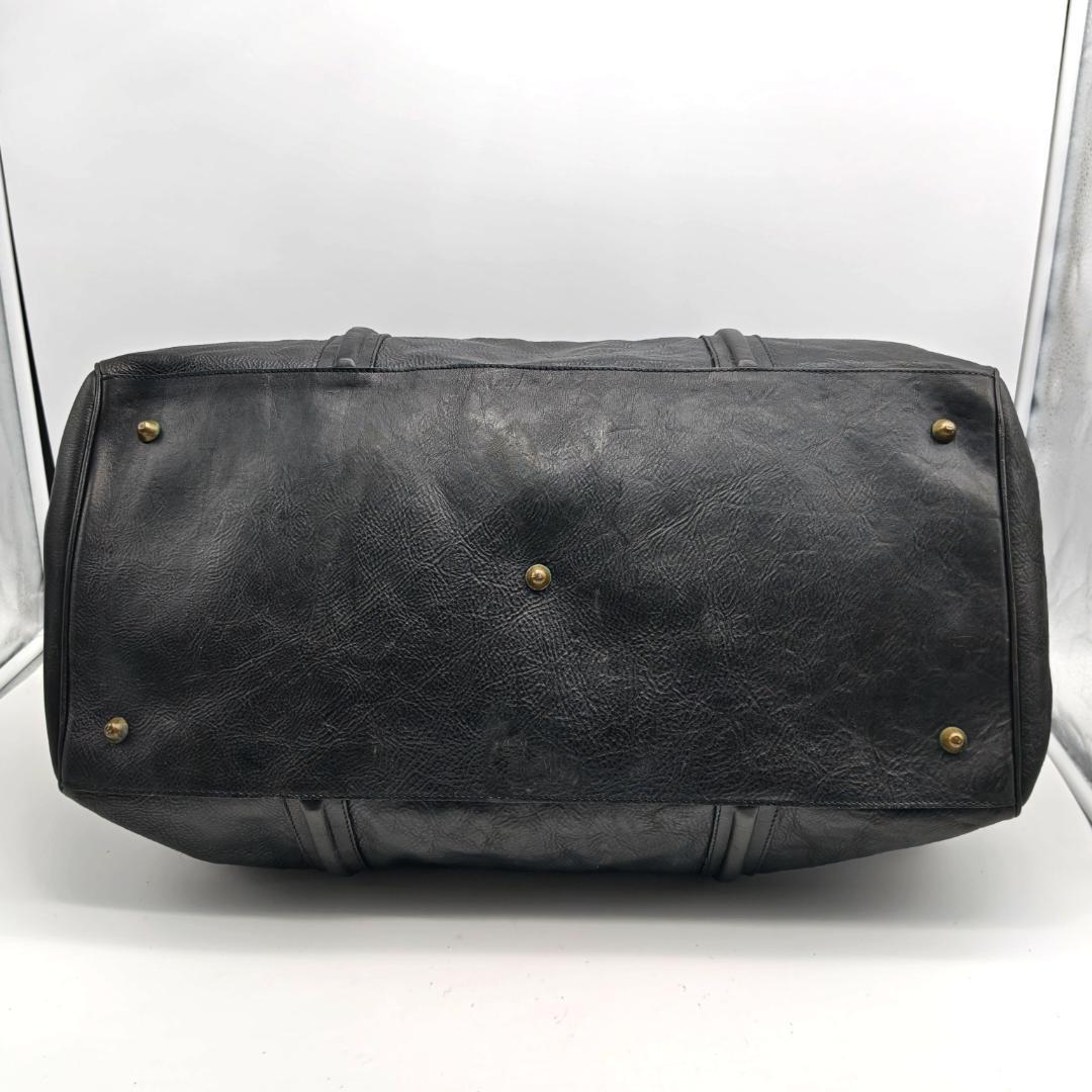 BALLY ボストンバッグ 2way オールレザー ブラック 大容量 本革